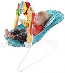 ШЕЗЛОНГ-КРЕСЛО-КАЧАЛКА FISHER PRICE "СЕНСОРНОЕ РАЗВИТИЕ"